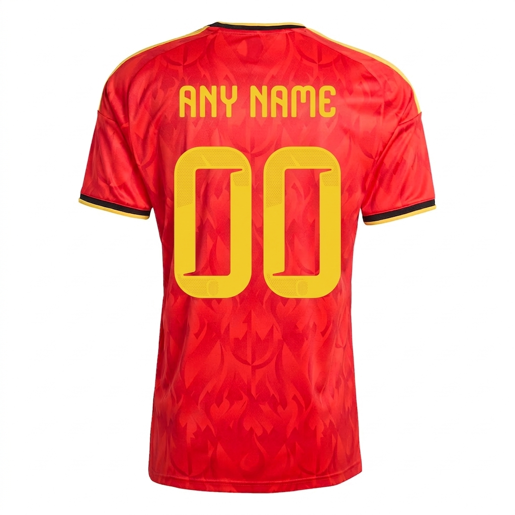 AD™ België 2026 Thuisshirt – Gepersonaliseerde Editie