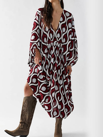 Women's Printed Pullover Bikini Cover Up